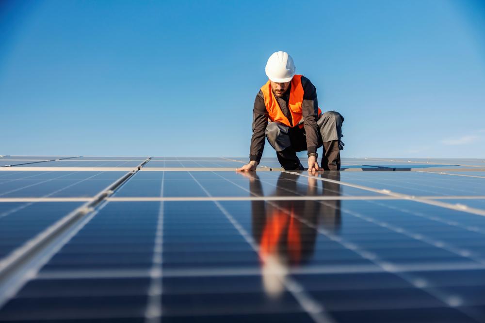 Installation de panneaux solaires