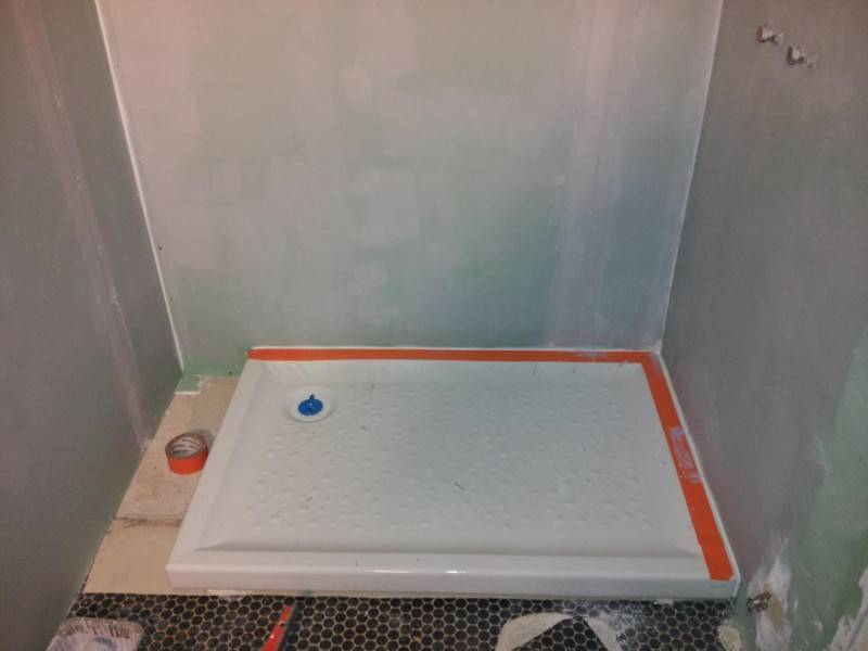 Installation bac de douche